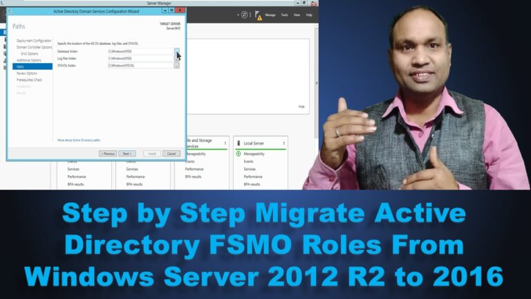 Step by Step Migrate Active Directory FSMO Roles From Windows Server 2012 R2 to 2016